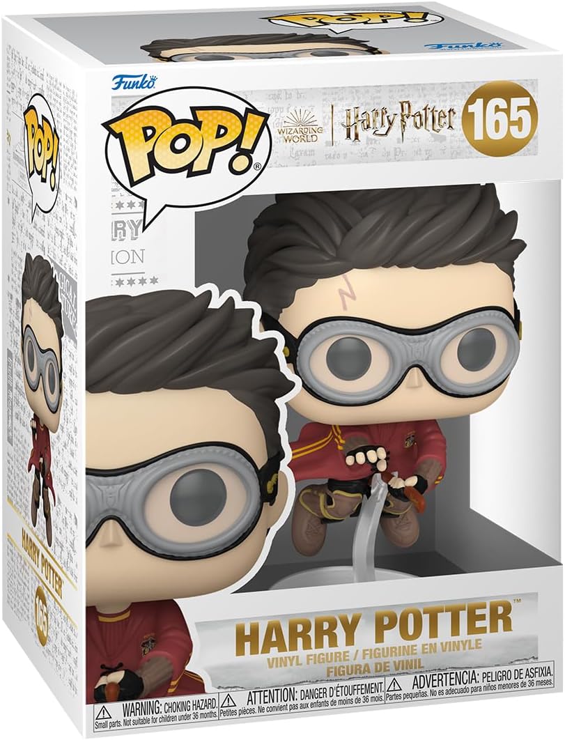 Funko POP! Movies: Harry Potter Prisoner of Azkaban - Harry with Broom - (Quidditch) - Vinyl Collectible Figure - Gift Idea - Official Merchandise - Toy for Children and Adults