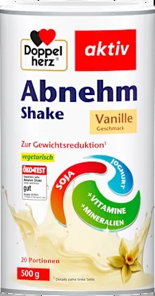 Doppelherz Diet shake, vanilla, 500 g