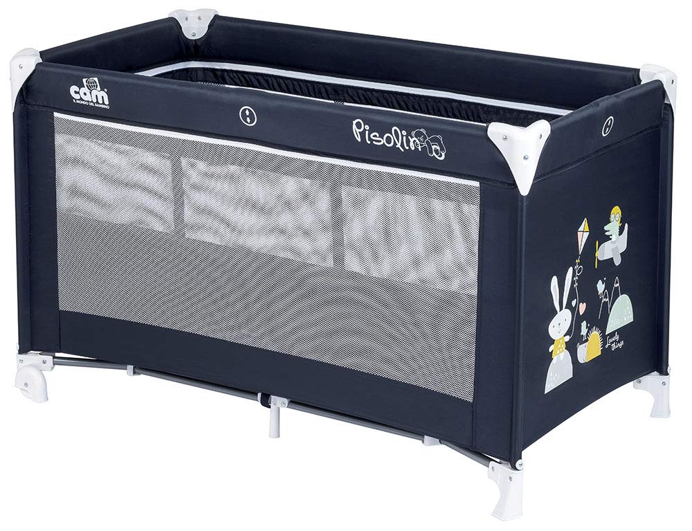 CAM Il Mondo del Bambino - art.L118/T243 - Pisolino Travel Cot - Perfect from 0 to 36 Months - Nordic