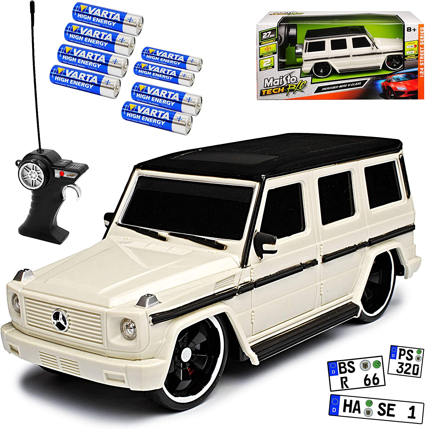 Maisto Mercedes-Benz G-Class W463 White 27 Mhz Radio Controlled Car – Batte