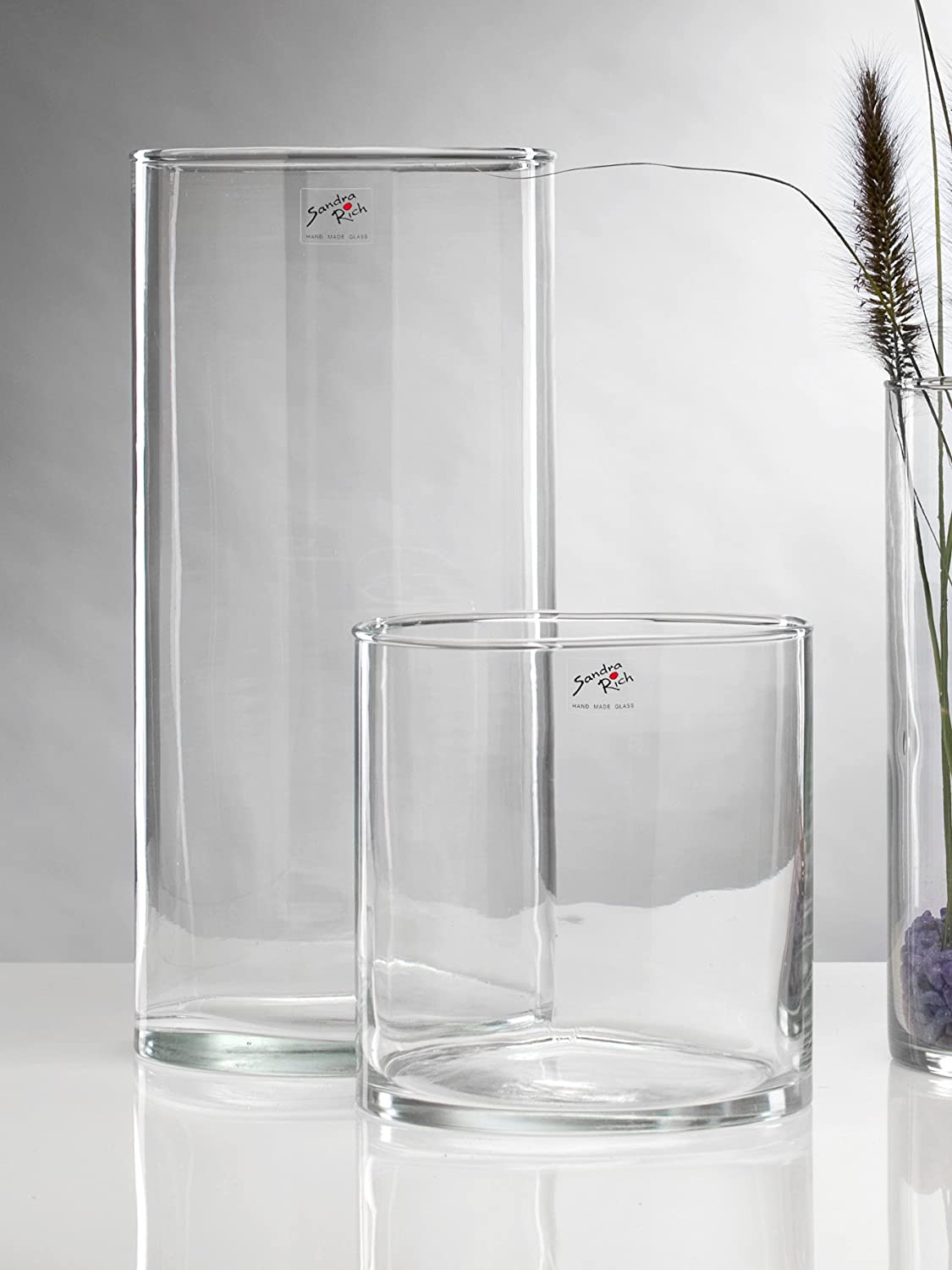 Sandra Rich glass vase CYLI cylinder 40cm