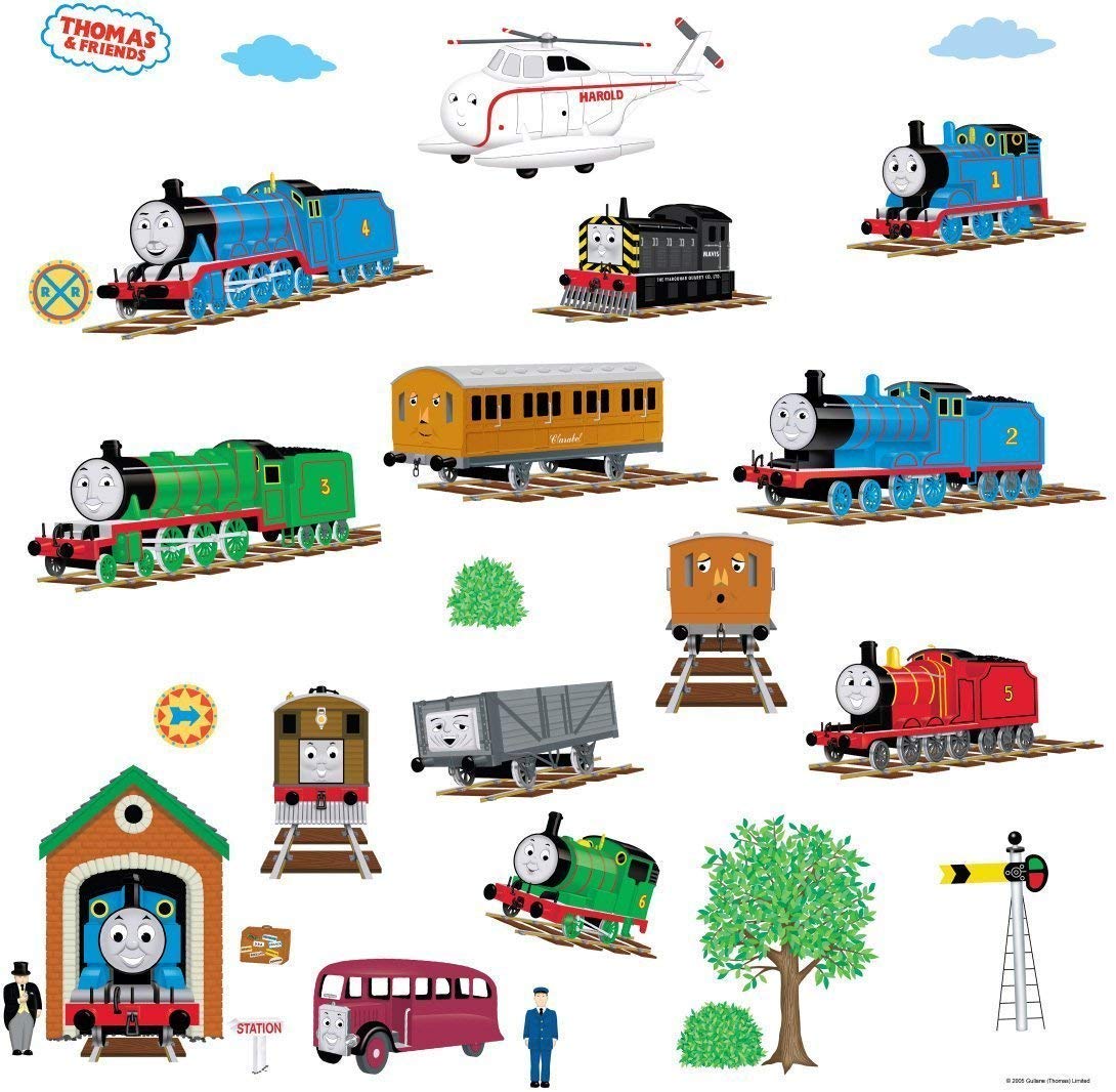 Roommates Roommates Rmk1035Scs Thomas The Tank Engine And Friends Peel And 