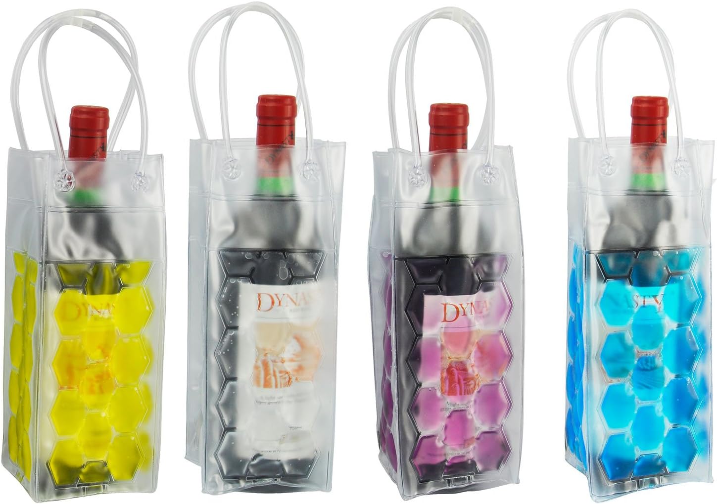 Vivo © Blue Wine Bottle Cooler Chiller Bag Gel Carrier Ice Chilling Cooling Party Gift Fun Picnic Outdoor Ice Cool