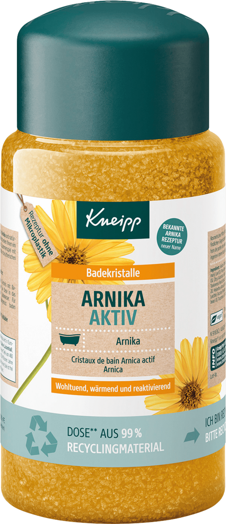 Kneipp Bath Salt Arnika Active, 600 G