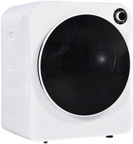 Tumble Dryer Exhaust Dryer 3 kg (Actual 4.5 kg), 830 W, Stainless Steel Drum, 5 Programs, Triple Filter, Overheating Protection, Wall-Mountable, Energy Class G, White