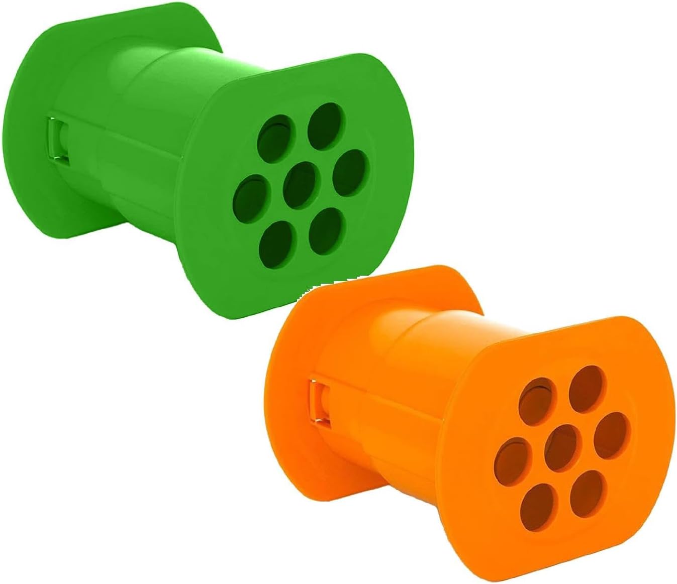 CEWIFO Set of 2 Cevapcii Press with 7 Holes - Hot Dog Maker for Quick & Even Making of Homemade Sausages (with)