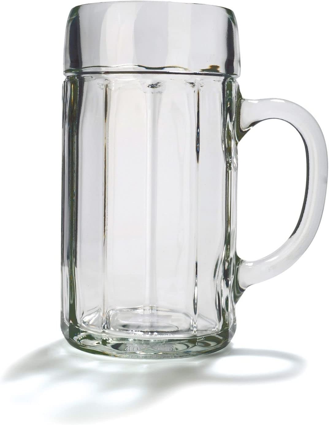 Stölzle Lausitz Stölzle Oberglas Beer Mug Corner Measuring Tankard / Set of 6 Beer Mugs 0.5 Litres / Sturdy Beer Jug / Beer Glasses 0.5 Litres Made of Soda Lime Glass / Beer Mugs 0.5 L Dishwasher Safe
