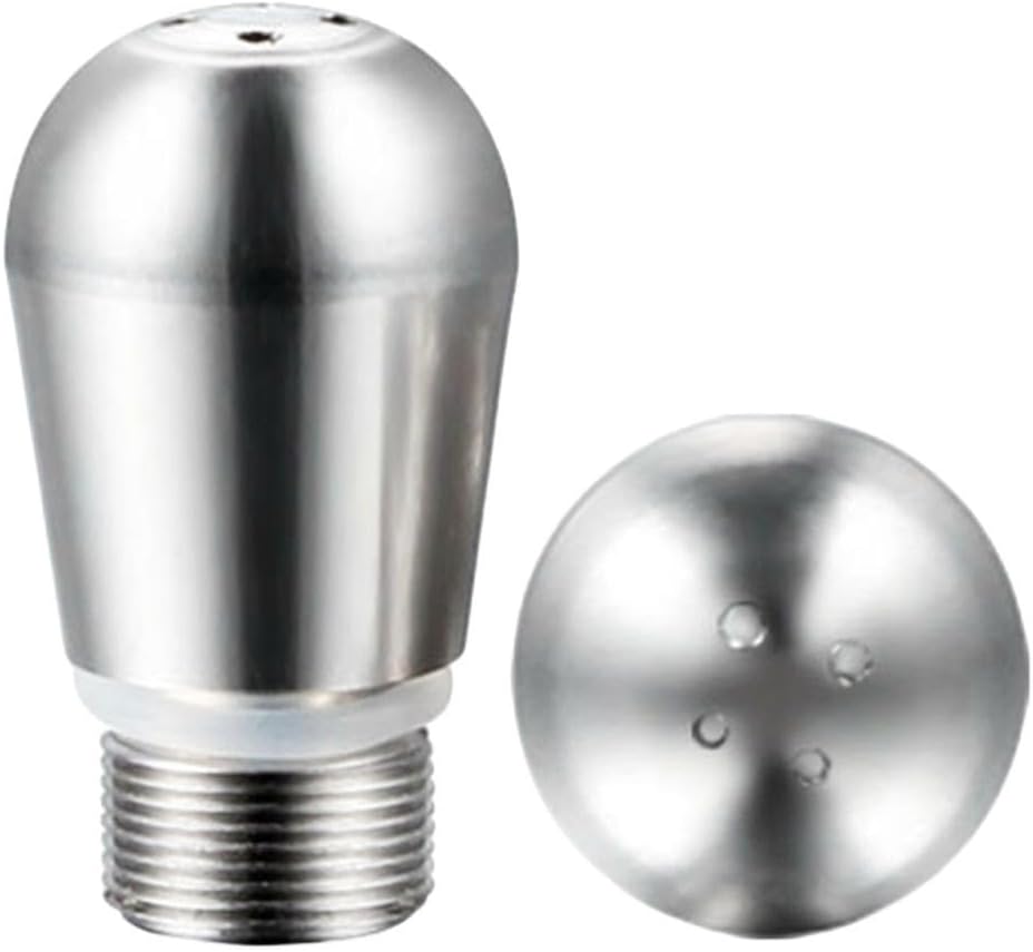 babominimer Stainless steel for Expobar steam wand replacement nozzle, 8 x 3 mm screw outer diameter, features 3 holes and 4 hole configurations (four holes)