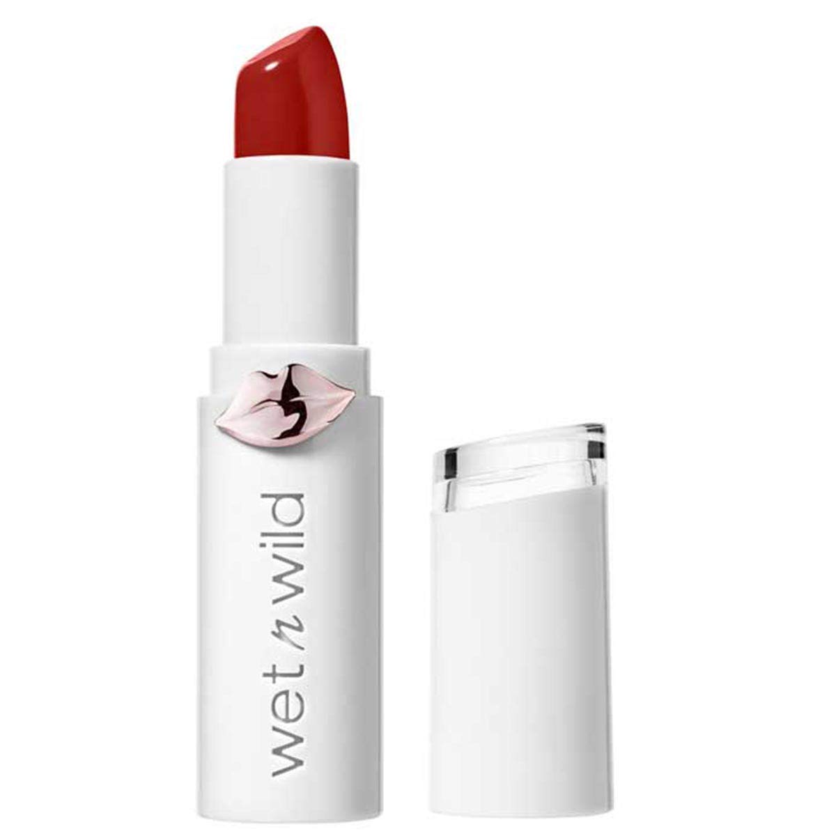 Wet n Wild Megalast Lipstick, Moisturising Lipstick, Shiny Finish, Formula with Micro Beads, Natural Sea Plants, Coenzyme Q-10, Vitamin A & E, Fire Fighting