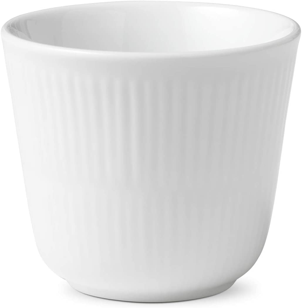 Royal Copenhagen Ribbed White Bächer Thermo 26 cl.