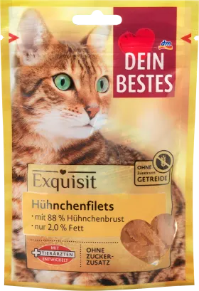 Dein Bestes Cat treat chicken fillets, exquisite, 50 g