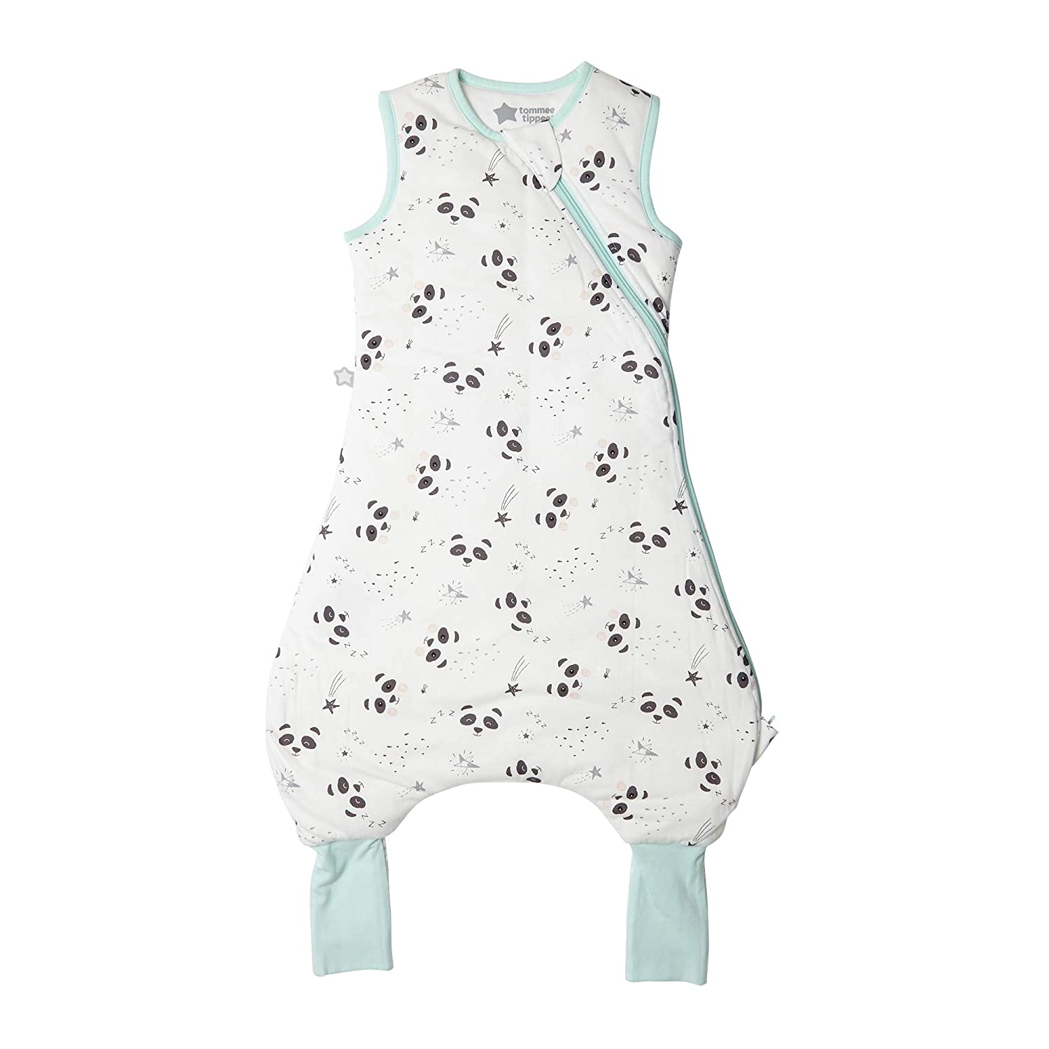 Tommee Tippee Steppee Strampler, Babyschlafsack mit Füßen, Ganzjährig, Original Grobag, 6-18m, 65-80cm, 2.5 Tog, Pip der Panda