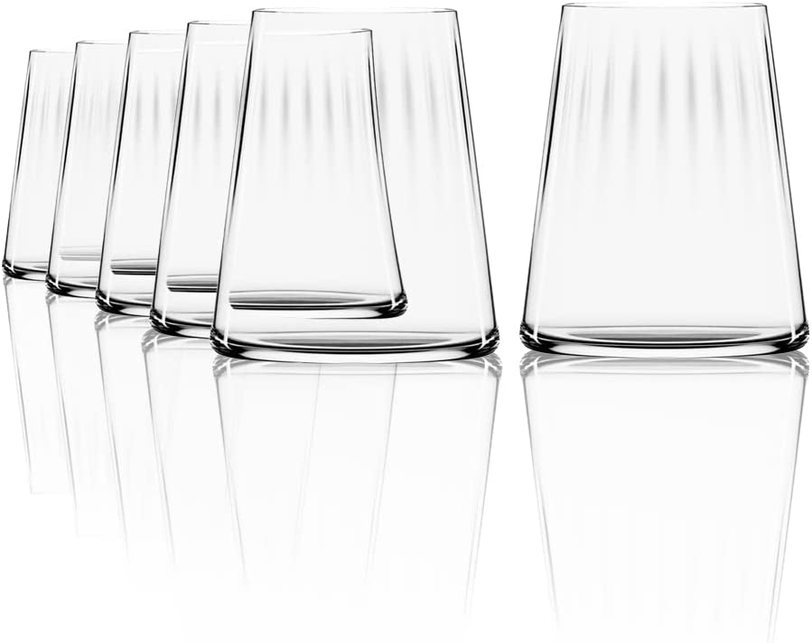 Stölzle Lausitz Symphony Wine Glasses / Red Wine Glasses Set of 6 / Red Wine Glasses Large Bulbous / Wine Glasses Red Wine Glasses / Stölzle Red Wine Glasses / Wine Mug Glass
