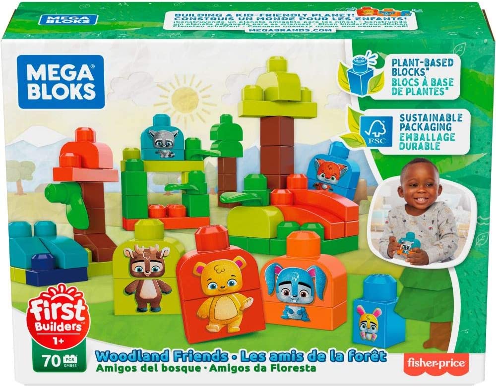Mega Bloks Gmb63 Forest Friends Building Blocks Made From Raw Organic Mater