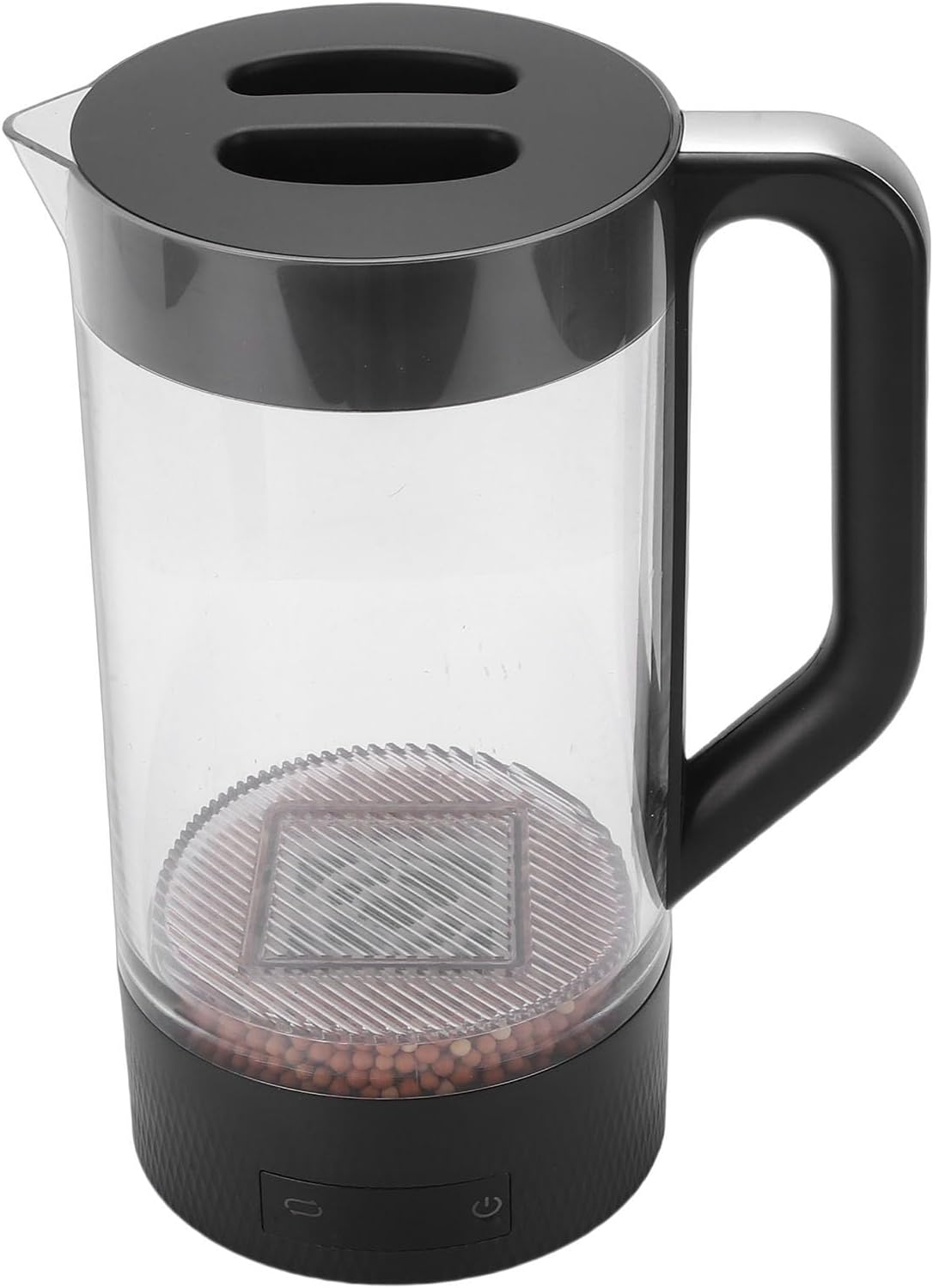 Asixxsix Hydrogen Water Pitcher, 2L Hydrogen Water Generator with Advanced SPE-PEM Technology, 2 Adjustable Concentration Levels for Home Hydration, In