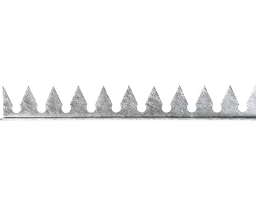 Alberts Galvanized toothed strip for screwing on, 2 m
