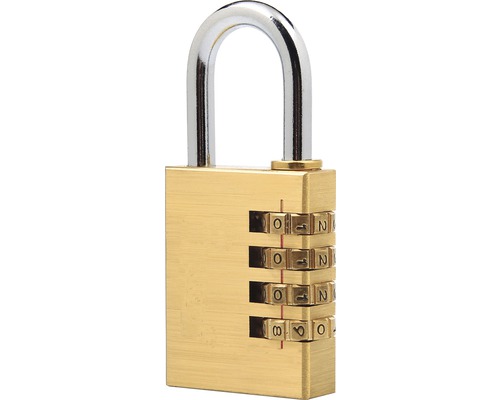 Hornbach Brass combination lock 40 mm