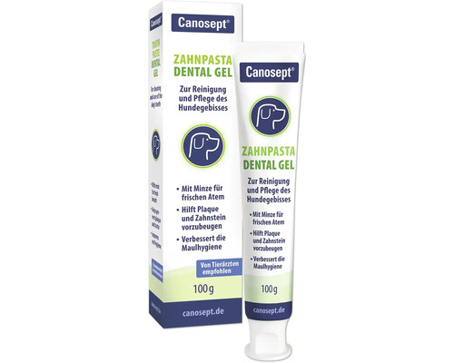 Hornbach Dental care Canosept® Detal Gel Dog 100 ml dog toothpaste, refreshing toothpaste for cleaning and caring for dog teeth