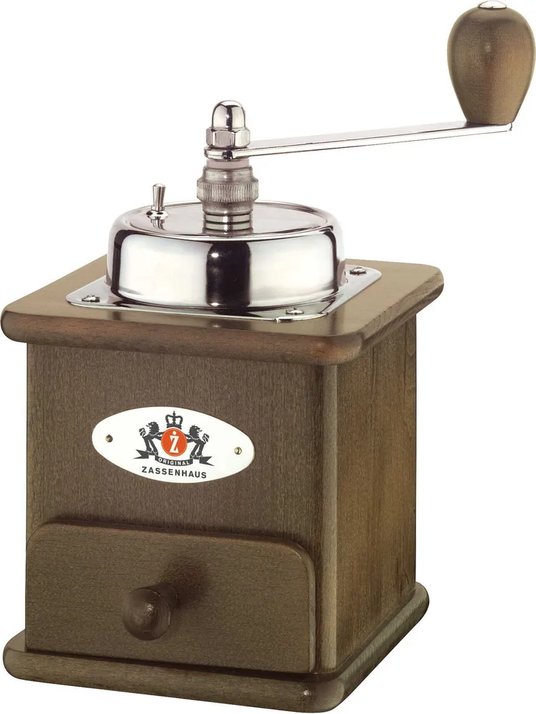 Zassenhaus Brasilia Coffee Grinder, Dark, 12.5x12x20cm