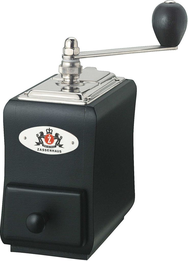 Zassenhaus coffee grinder SANTIAGO, black beech