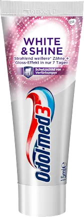 Odol med 3 Toothpaste White & Shine, 15 ml