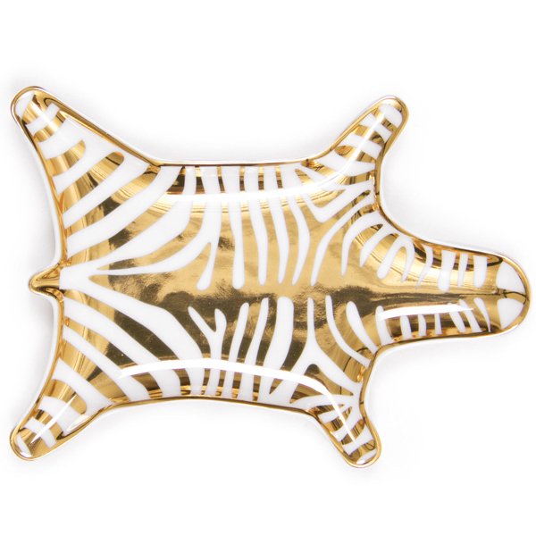 Zebra Bowl Gold by Jonathan Adler