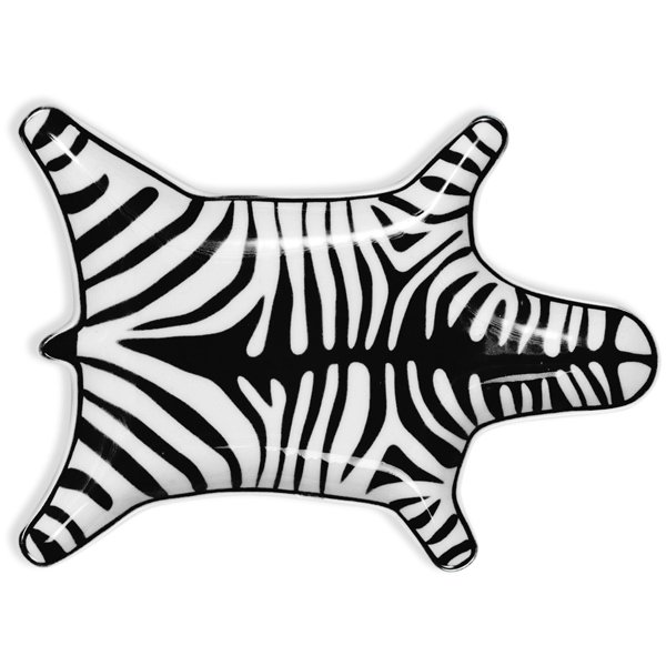 Zebra Bowl Black by Jonathan Adler