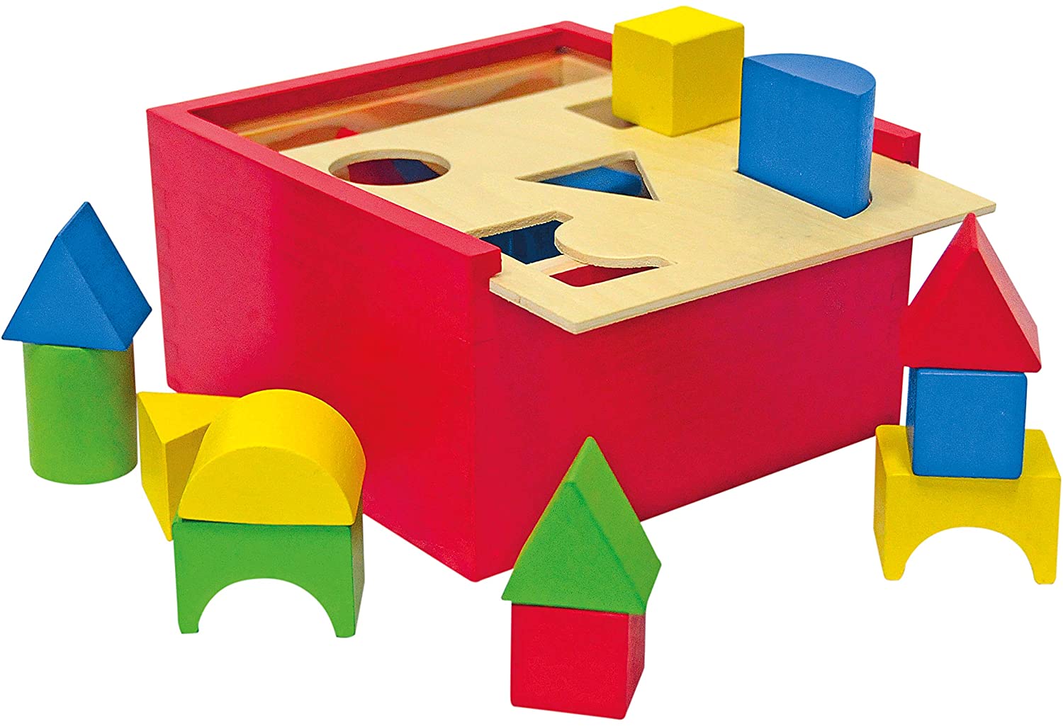 woody Woodyland 16 X 16 Cm Didactic Toys Shape Sorting Box (20-Piece)