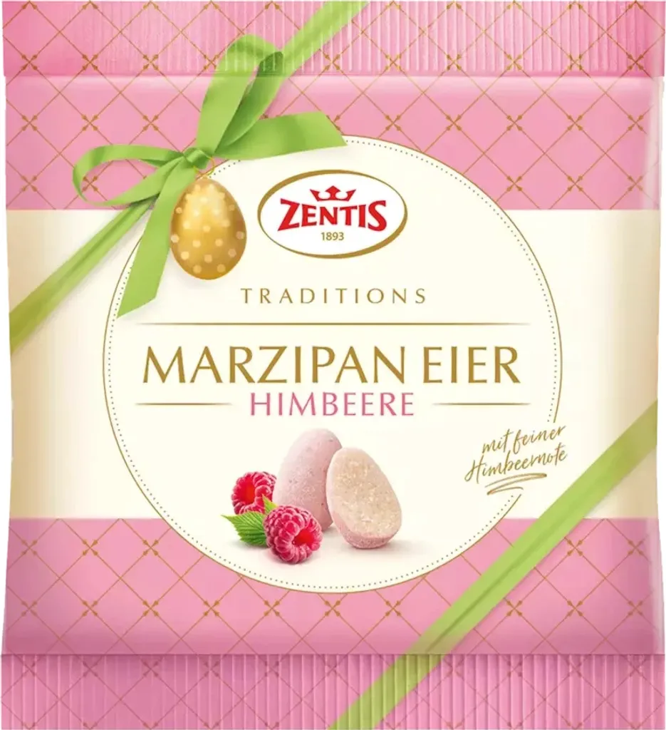 Zentis Marzipan Eggs Raspberry 125g