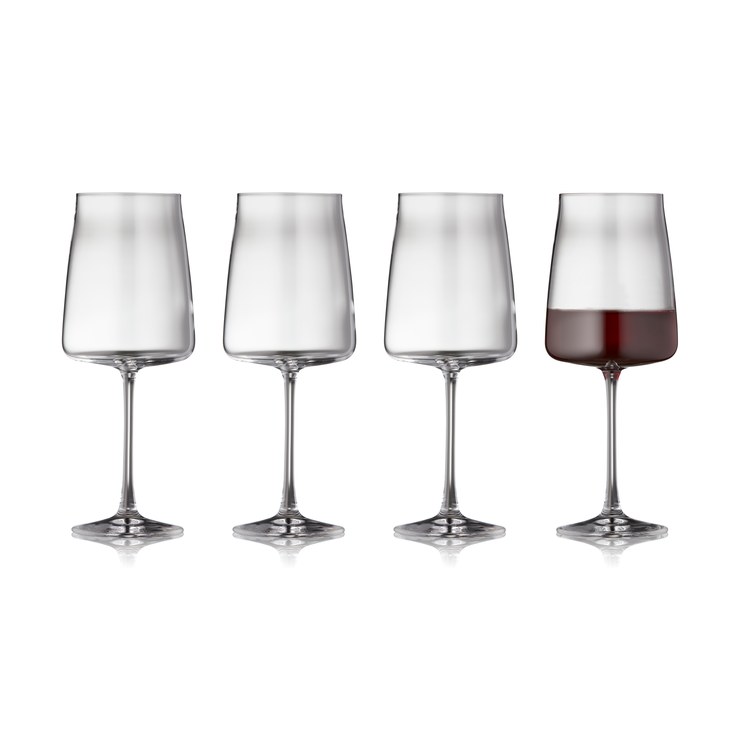 Lyngby Glas Zero red wine glass 54 cl pack of 4