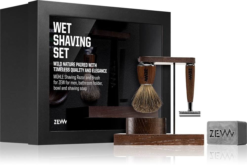 Zew For Men Wet Shaving Set Gift Set (for the beard)