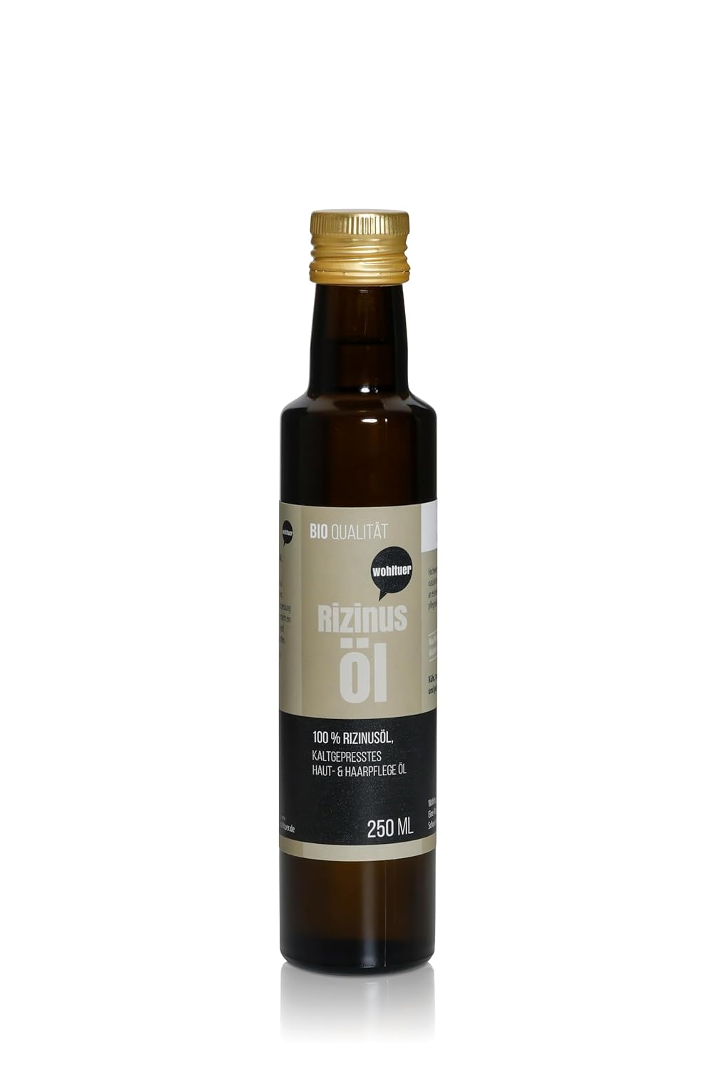 Wohltuer Organic Castor Oil 250 ml | Best Natural Cosmetics for Skin and Hair | Intensive Care | Intensive Skin & Hair Care | Hair Oil
