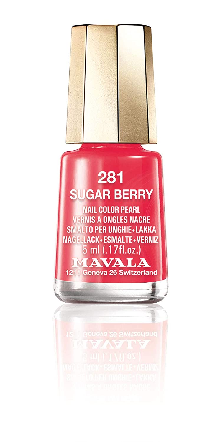 Mavala Mini Color Nail Polish, 5 ml, sugar berry ‎281: (rot)