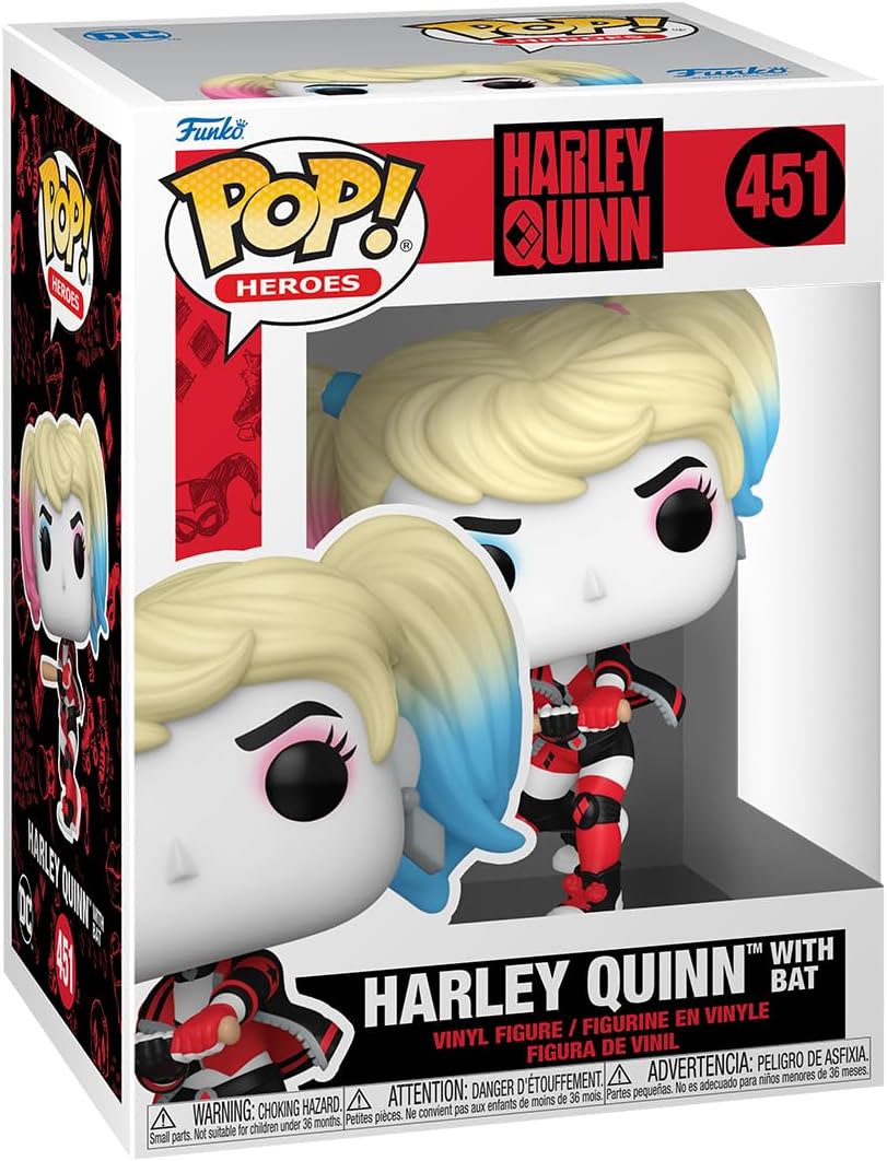 Funko Pop! Heroes: DC - Harley Quinn with Bat - Vinyl Collectible Figure - Gift Idea - Official Merchandise - Toy for Children and Adults - Comic Books Fans - Model Figure for Collectors