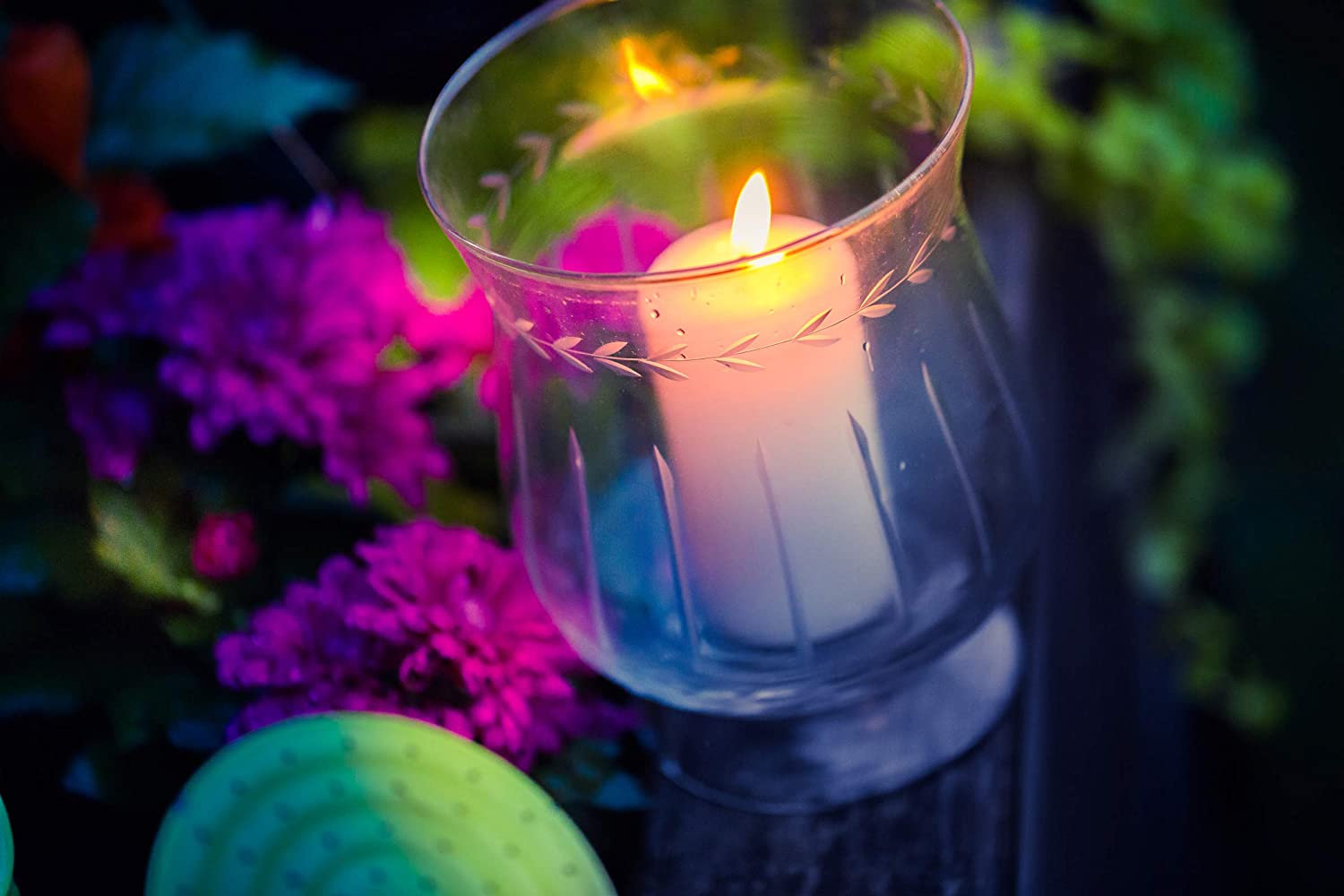 DARO DEKO Glass Lantern Size L 16 cm - Pack of 1