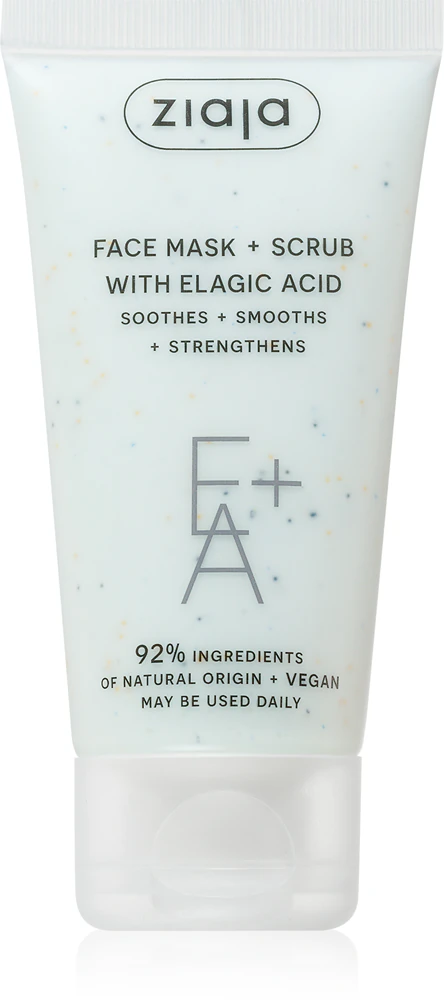 Ziaja Face Mask + Scrub with Elagic Acid Peeling Mask