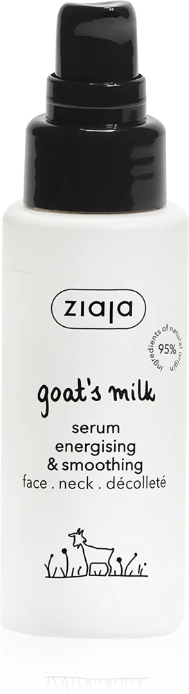 Ziaja Goats Milk smoothing serum to moisturize and brighten the skin for face, neck and décolleté, 50 ml