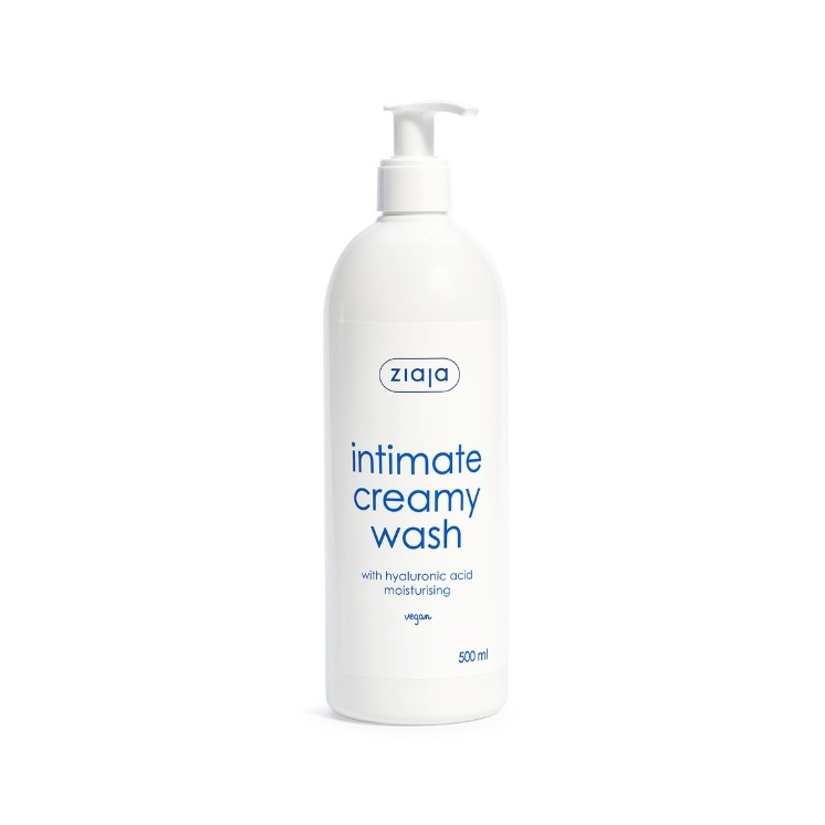 Ziaja Intima Creamy Intimate Hygiene Fluid with Hyaluronic Acid 500 ml