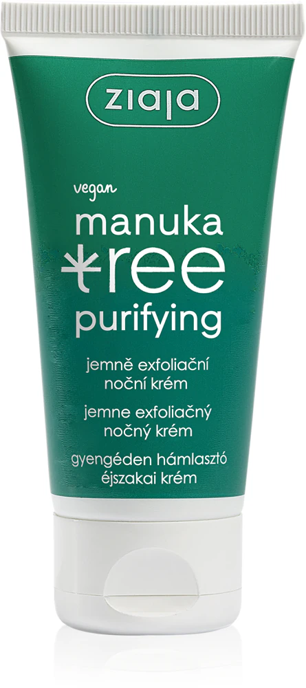 Ziaja Manuka Tree Purifying Exfoliating Night Cream for oily and combination skin