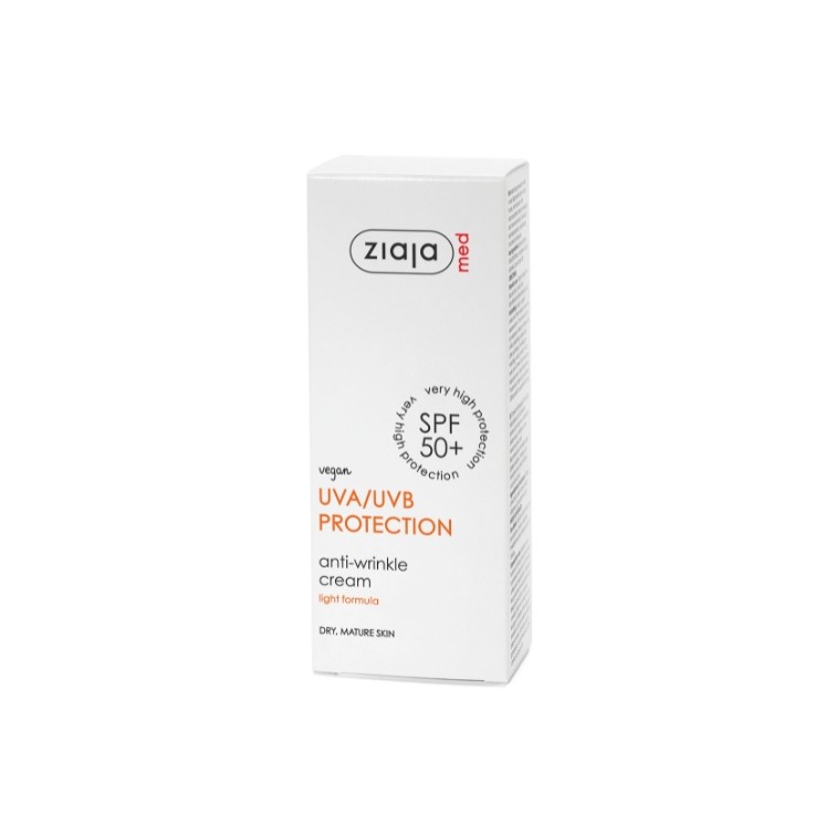 Ziaja Med Protective Treatment Anti-wrinkle Face Cream for Dry Skin SPF50+ 50 ml