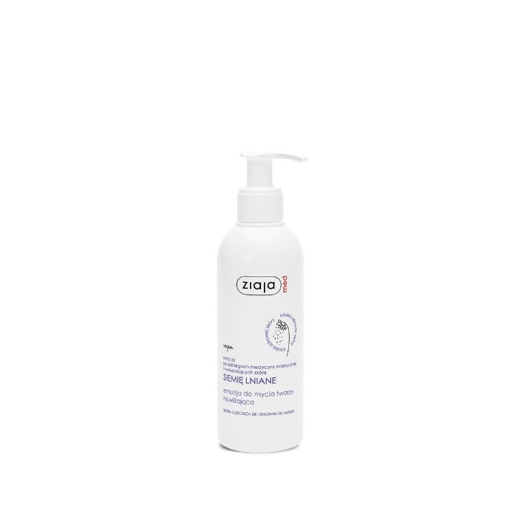 Ziaja Med Linseed Moisturizing Facial Cleansing Emulsion 190 ml
