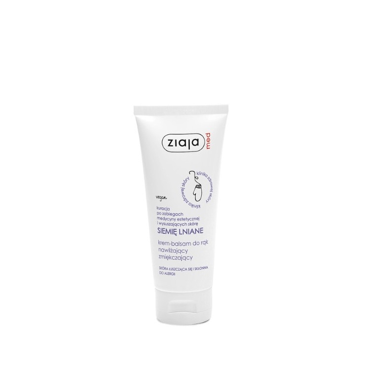 Ziaja Med Linseed Moisturizing and Softening Hand Cream-Balm 100 ml