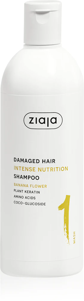 Ziaja Plant Essentials Banana Flower Shampoo with nourishing effect for damaged hair