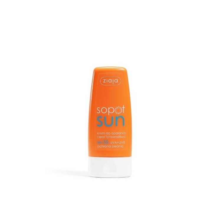 Ziaja Sopot sun cream for photosensitive skin SPF25 UVA+UVB medium protection 60 ml