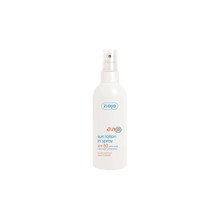 Ziaja Sun Moisturizing Waterproof Sunscreen Lotion SPF50+/ Spray 170 ml
