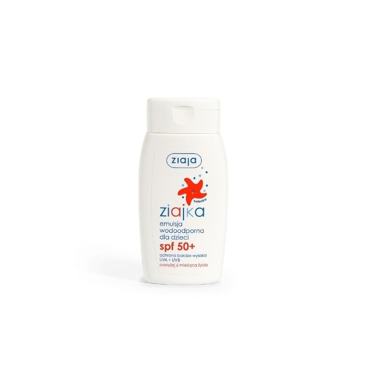 Ziaja Sun Waterproof sunscreen for children with SPF50+ UVA + UVB filter, very high protection, 125 ml