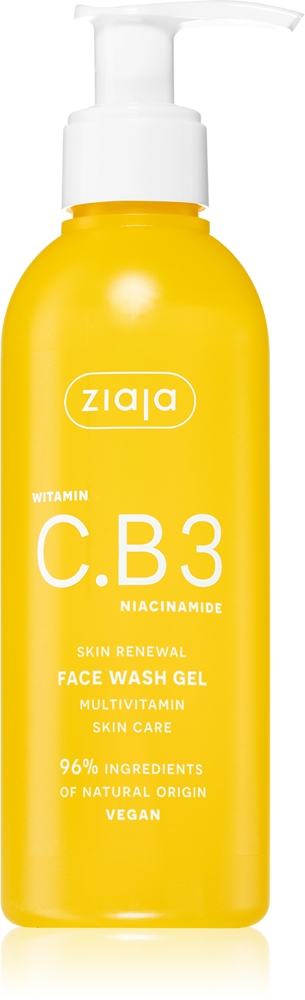 Ziaja Vitamin C.B3 Niacinamide cleansing gel for the face