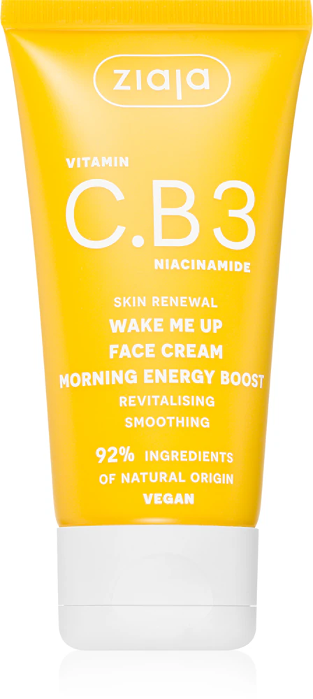 Ziaja Vitamin C.B3 Niacinamide strengthening day cream for instant awakening