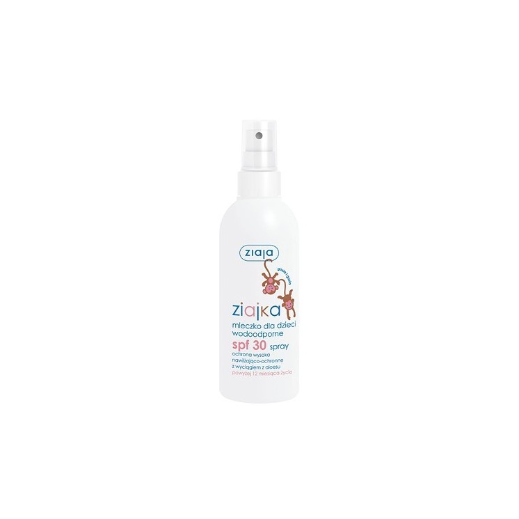 Ziajka baby milk waterproof high protection SPF 30 spray 170 ml