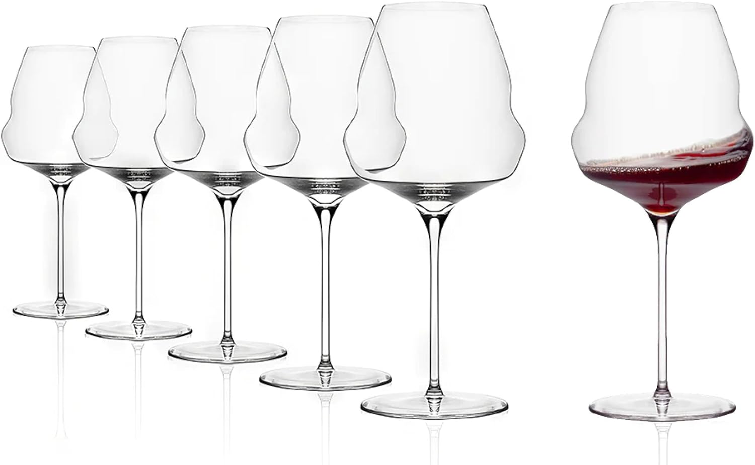 Stölzle Lausitz Burgundy Glasses Cocoon/Red Wine Glass Set of 6 High Quality Red Wine Glasses Large Extravagant Wine Glasses Red Wine Stölzle Red Wine Glasses Burgundy